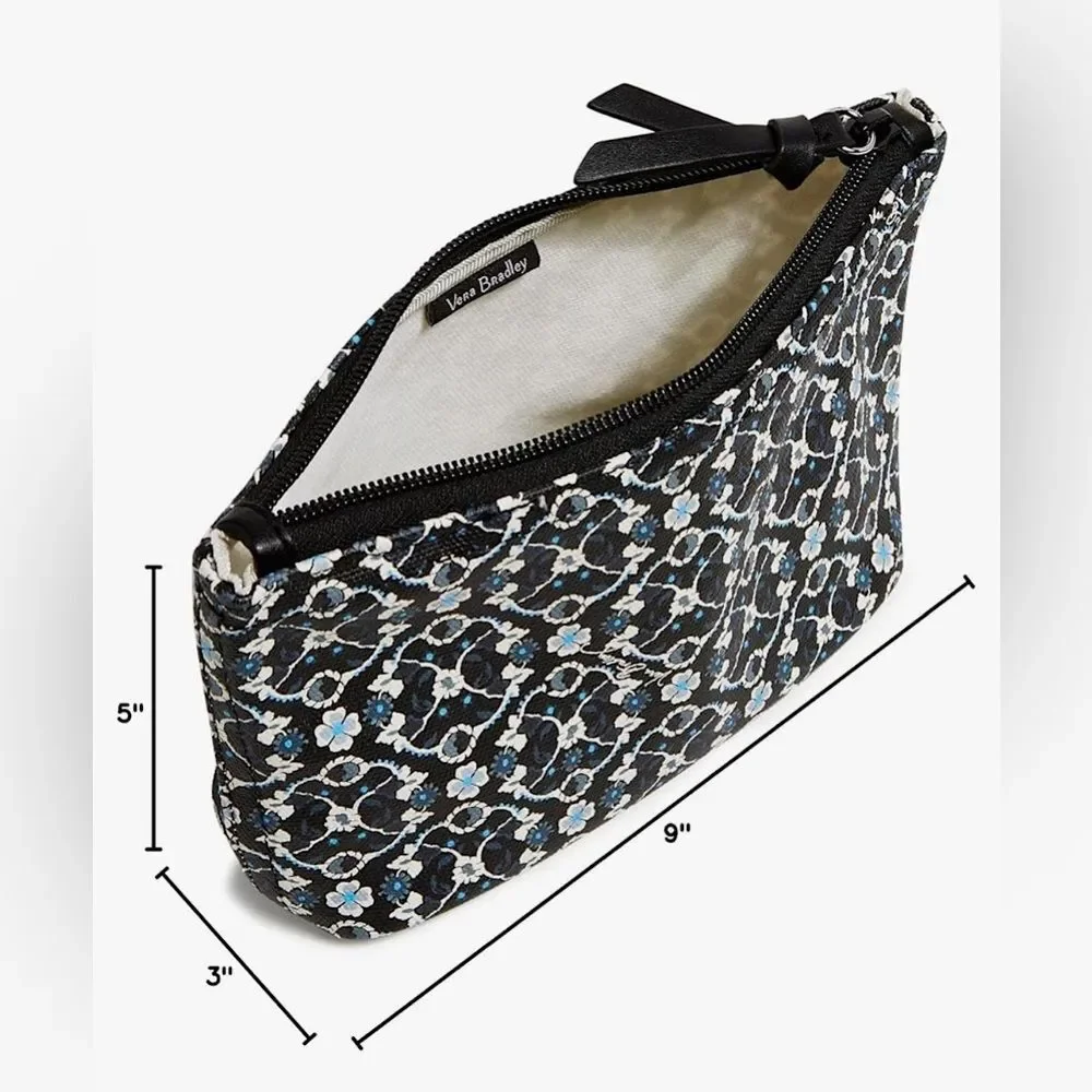 Vera Bradley Every Day Small Pouch in Charcoal Vines